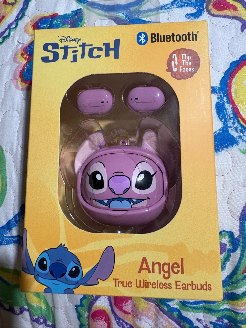 Disney Angel Pink Bluetooth True Wireless Earbuds with Character Case